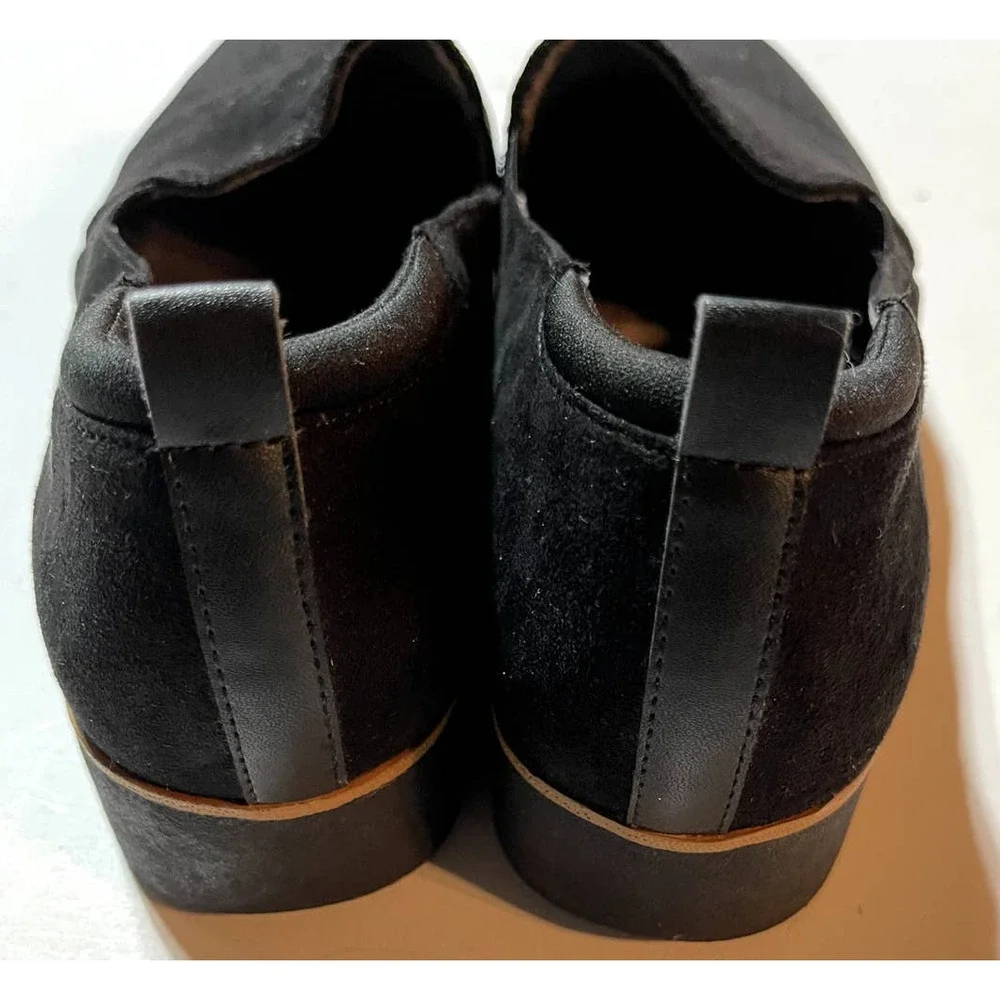 Dr.‎ Scholls Black Suede Platform Shoes Size 9M